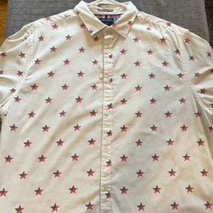 Denim and flower shirt size xl new without tags